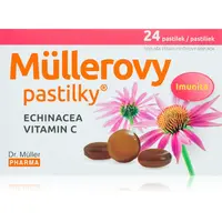 Dr. Müller Müllerovy pastilky® s echinaceou a vitamínom C pastilky na podporu zdravia dýchacích ciest 24 ks
