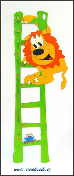 Dětský metr lev zelený