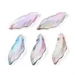 Baking Painted Transparent Glass Pendants