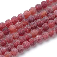 Natural & Dyed Crackle Agate Bead Strands