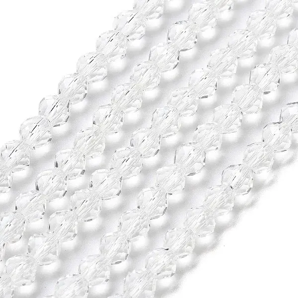 Transparent Glass Beads Strands