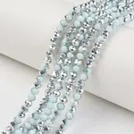 Electroplate Opaque Glass Beads Strands
