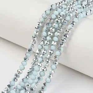 Electroplate Opaque Glass Beads Strands