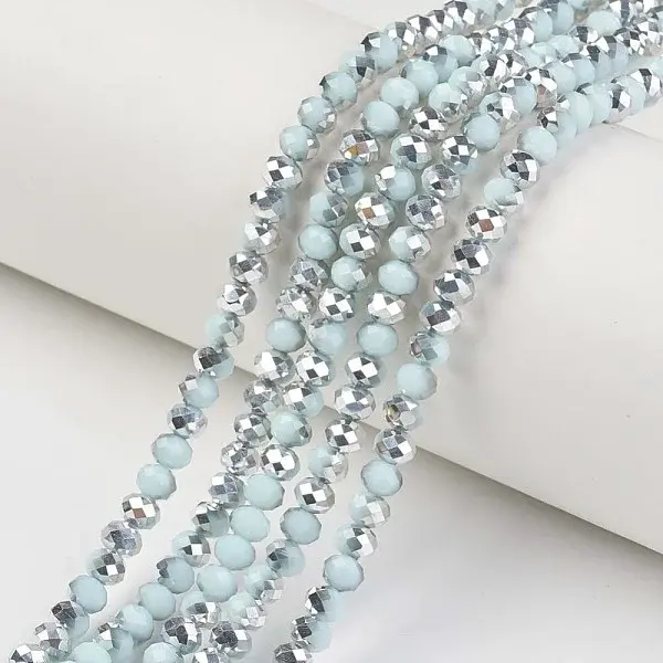 Electroplate Opaque Glass Beads Strands