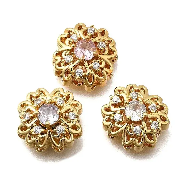 Brass Pave Cubic Zirconia Multi-strand Links