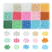 180G 15 Colors Glass Seed Beads