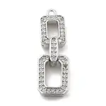 Brass Micro Pave Cubic Zirconia Pendant