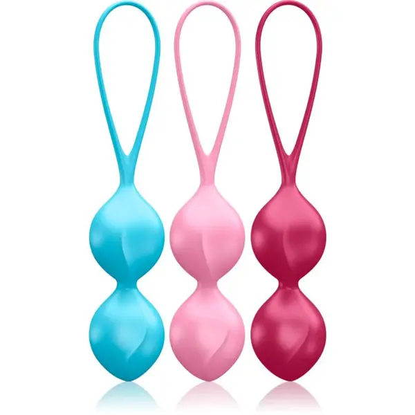 Satisfyer V BALLS DOUBLE SET vaginální činky 3 ks
