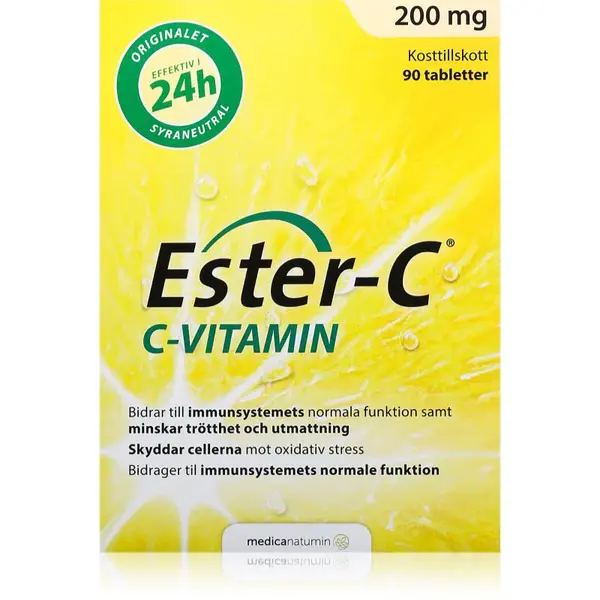 Ester-C Vitamin C 200 mg tablety pro podporu imunity, snížení míry únavy a vyčerpání 90 tbl