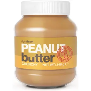 GymBeam Peanut Butter Crunchy 100% ořechový krém 340 g
