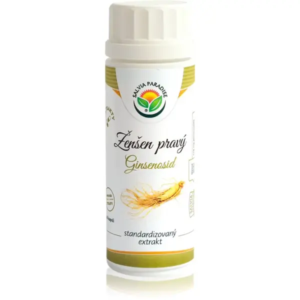 Salvia Paradise Ženšen pravý - Ginsenosid prírodný antioxidant proti stresu a únave 60 cps