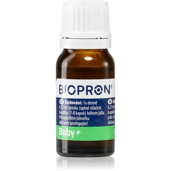 Biopron® BABY+ s vitaminom D kvapky s probiotikami pre deti 10 ml