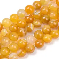 Natural Striped Agate/Banded Agate Beads Strands