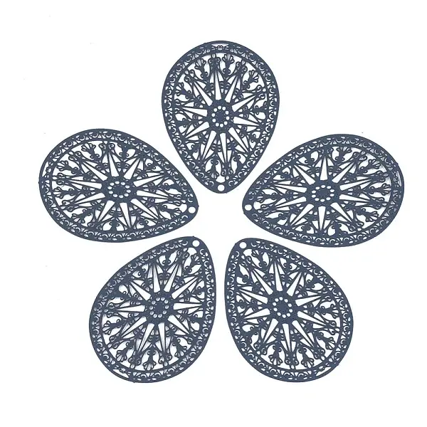 430 Stainless Steel Filigree Pendants