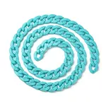 Handmade Opaque Acrylic Curb Chains