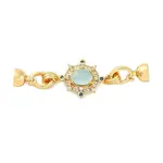 Brass Micro Pave Clear Cubic Zirconia Fold Over Clasps