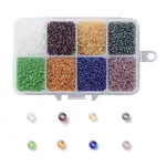 FGB 200G 8 Colors 12/0 Grade A Round Glass Seed Beads