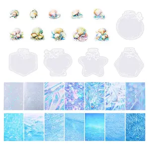 3Sets 3 Styles PET Waterproof Decorative Stickers