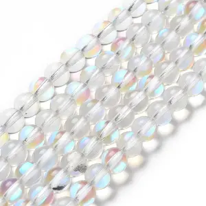Synthetic Moonstone Beads Strands