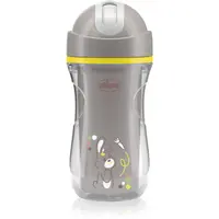Chicco Sport Cup 14m+ hrnek s brčkem Grey 266 ml