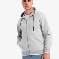 Ombre Men's softly structured hooded sweatshirt - grey