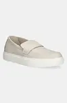 Kožené mokasíny Calvin Klein MOCCASIN LTH UNLINED pánské, hnědá barva, HM0HM01813
