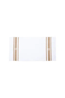 Malý bavlněný ručník Officine Monogram Monogram Linea 50 x 100 cm béžová barva