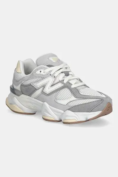 Dětské semišové tenisky New Balance 9060 šedá barva, GC9060AB
