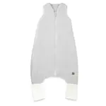 Baby Nellys Mušelínový spací vak se zahrnovacími nohavičkami - šedý, vel. M