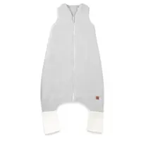 Baby Nellys Mušelínový spací vak se zahrnovacími nohavičkami - šedý, vel. M