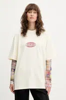 Bavlněné tričko Guess Originals dámské, béžová barva, M5YI55 K8FQ4