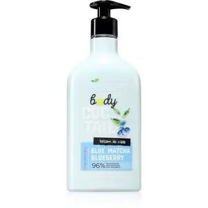 Bielenda Body Coctail Blue Matcha + Blueberry regenerační tělové mléko pro výživu a hydrataci 400 ml