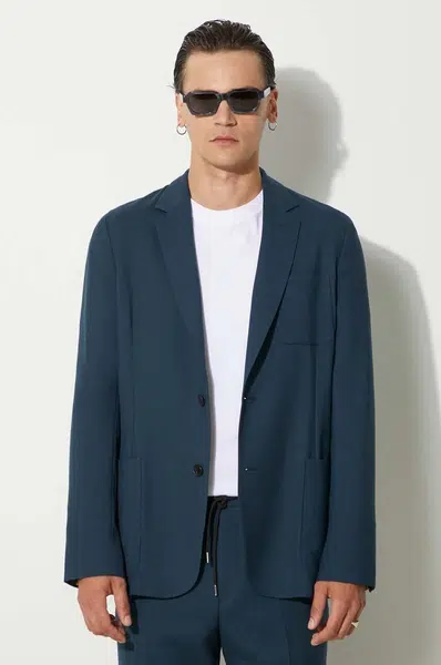 Vlněné sako Paul Smith tmavomodrá barva, M1R-2321-N00001