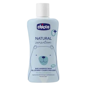 CHICCO Natural Sensation Šampon na vlasy a tělo s aloe a heřmánkem 0m+, 200 ml