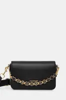 Kožená kabelka Love Moschino černá barva, JC4071PP1NL1300A