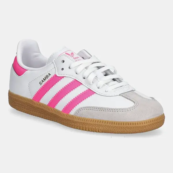 Dětské tenisky adidas Originals SAMBA OG bílá barva, JQ2827