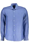 Pánská košile s dlouhým rukávem modrá