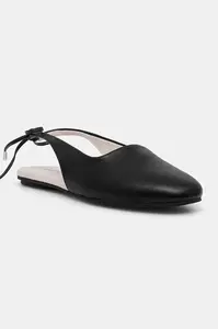 Kožené baleríny Calvin Klein BALLERINA SLING BACK LTH