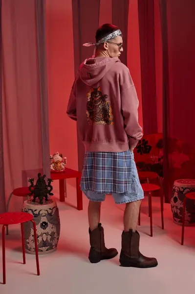 Bavlněná mikina Medicine pánská, růžová barva, s kapucí, s potiskem