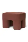 Stolička ferm LIVING Podo Stool vínová barva