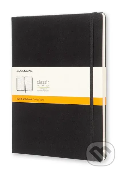 Moleskine - čierny zápisník (veľký, linajkovaný)