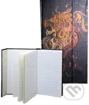 Zápisník černý s červeným abstrakt. drakem C (s magnetickou klopou)