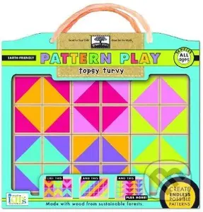 Green Start Pattern Play Wooden Puzzles Topsy Turvy - puzzle z kategorie Maxi dílky