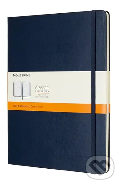 Moleskine - tmavomodrý zápisník (veľký, linajkovaný)