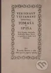 Veršovaný testament zbojníka Tomáša zo Spiša - František Kreutz - kniha z kategorie Poezie