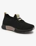 Resti Black women's sports shoes with brown inserts Keteti - Footwear