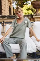 Marisse Women's T-Shirt L-Ts-4660 Olive