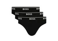3PACK pánské slipy Hugo Boss černé