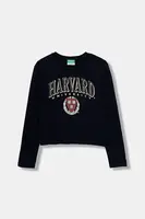 Dětské bavlněné tričko s dlouhým rukávem United Colors of Benetton