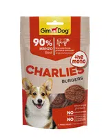 GimDog Charlies The Mono Burgers psie maškrty - hovädzie 70 g dátum spotreby: 08.10.2025